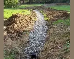 Draining “out to daylight”